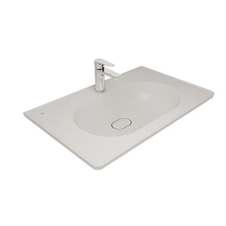 Kale Zero 2.0 Etajerli Lavabo Mat İnci 80X50 cm