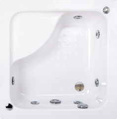 Shower Mina 100x100 Kare Oturmalı Mini Küvet