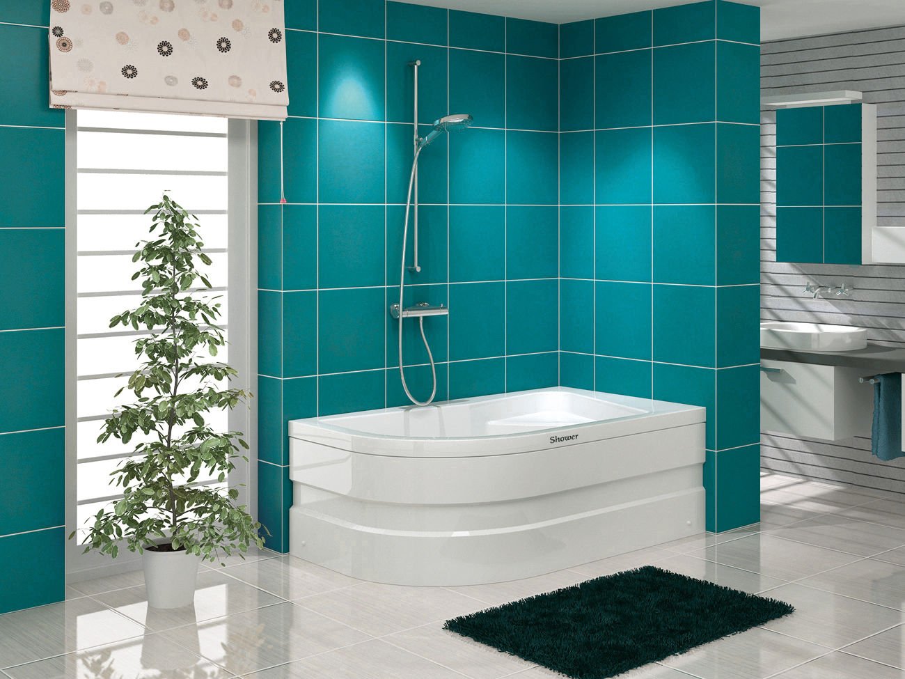 Shower Stany 75x150 Asimetrik Küvet