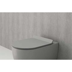 Bocchi Pure Slim Klozet Kapağı - Mat Beton