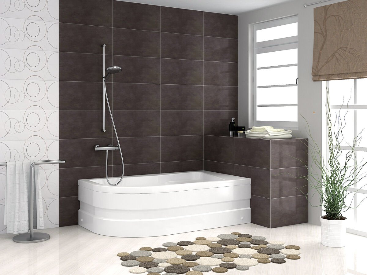 Shower Tanny 75x170 Asimetrik Oturmalı Küvet