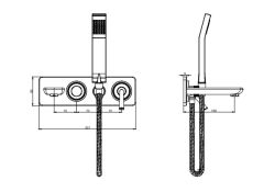 E.C.A. | NOVITA ANKASTRE BANYO BATARYASI SIVA ÜSTÜ GRUBU – 3 YOLLU