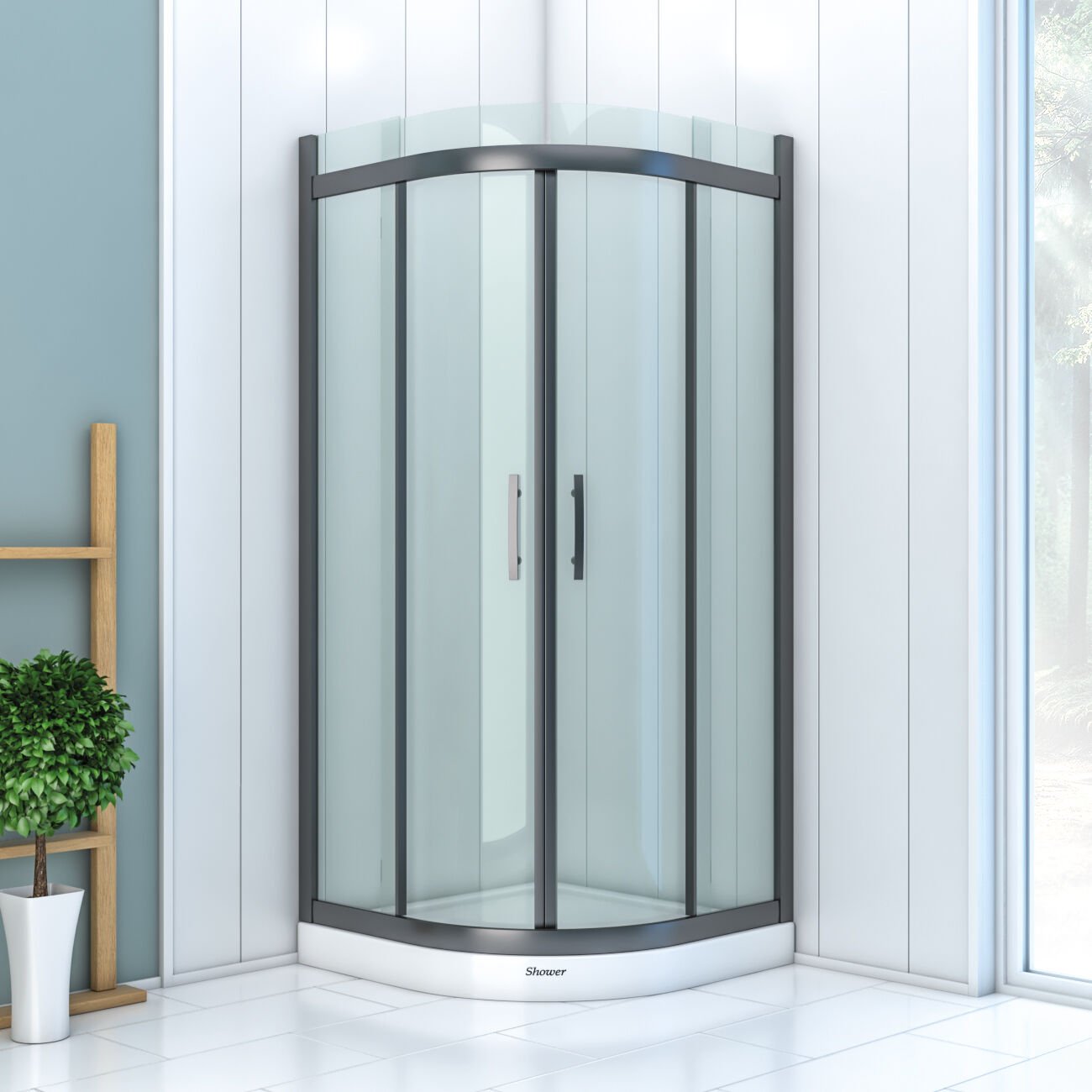 Shower Icon 100x100 2 Sabit 2 Çalışır Oval Tekne Üzeri Kabin