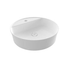 Bocchi Sottile Slim Line Yuvarlak Batarya Banklı Lavabo 45 cm Parlak Beyaz
