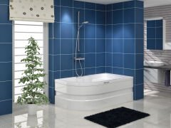 Shower Sunon 90x140 Asimetrik Oturmalı Mini Küvet