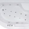Shower Anteres 100x140 Asimetrik Oturmalı Küvet