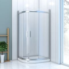 Shower Icon 90x140 2 Sabit 2 Çalışır Asimetrik Tekne Üzeri Kabin