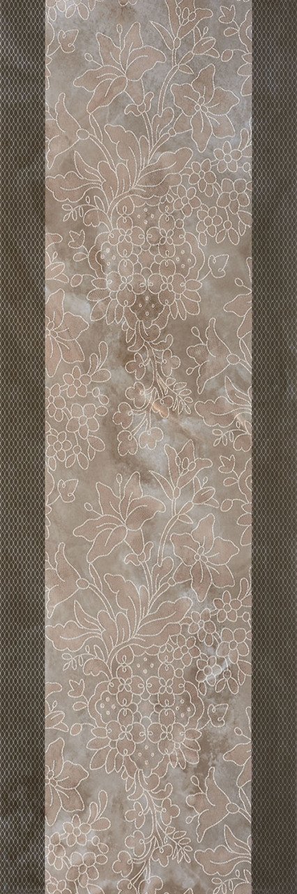 SERRA | 30*90 CODE 572 INCANTO ANTRASİT ÇİÇEK DEKOR ''Paket fiyatıdır.''