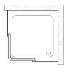 Shower Icon 90x90 2 Sabit 2 Çalışır Kare Tekne Üzeri Kabin