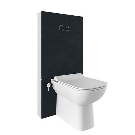 Kale Trono Monoblok Rezervuar Ksfx Okyanus Siyah 3/6L-Yerden Klozet