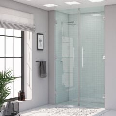 Shower Maxi 100 cm 2 Açılır İki Duvar Arası Nokta Menteşeli Kabin