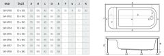 Shower Arona 70x105 Dikdörtgen Oturmalı Küvet