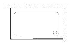 Shower Icon 70x110 1 Sabit 1 Çalışır Yan Panelli Tekne Üzeri Kabin