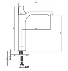 E.C.A. | MYRA YÜKSEK TİP LAVABO BATARYASI