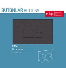 NKP | FÜME BUTON KARE 3/6 LT. -0064-