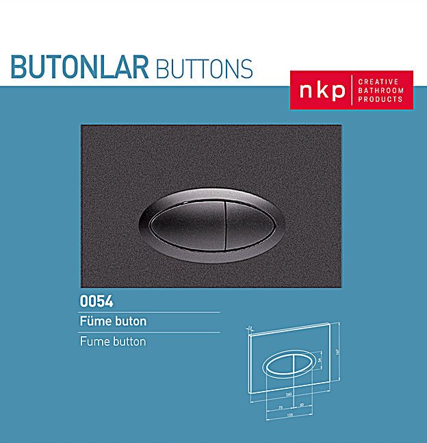 NKP | FÜME BUTON ELİPS 3/6 LT.