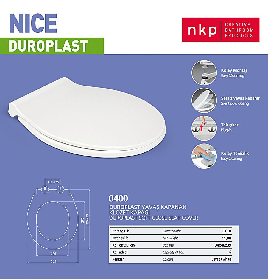 NKP | NICE YAVAŞ KAPANAN KAPAK