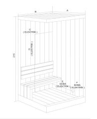 Shower Trine Ev Tipi Sauna