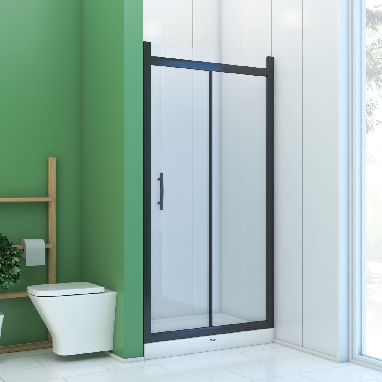 Shower Icon 120 cm İki Duvar Arası 1 Sabit 1 Çalışır Tekne Üzeri Kabin