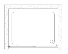 Shower Icon 120 cm İki Duvar Arası 1 Sabit 1 Çalışır Tekne Üzeri Kabin