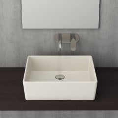 Bocchi | Milano Çanak Lavabo 50 cm Parlak Bisküvi