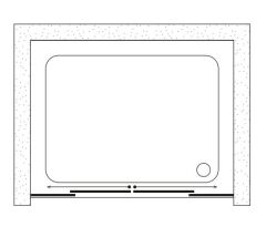 Shower Icon 120 cm İki Duvar Arası 2 Sabit 2 Çalışır Tekne Üzeri Kabin