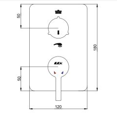 E.C.A. | MINA ANKASTRE BANYO/DUŞ BATARYASI SIVA ÜSTÜ GRUBU – 2 YOLLU
