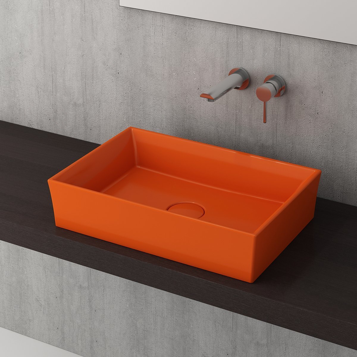 Bocchi | Vessel Çanak Lavabo 56 cm Parlak Turuncu