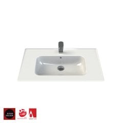 TURKUAZ | BLUE ETAJERLİ LAVABO 80x47 CM