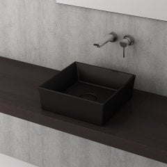 Bocchi | Vessel Çanak Lavabo 38*38 cm Mat Siyah