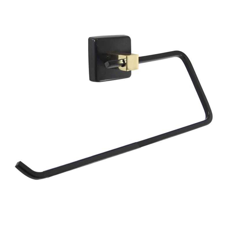 Aksu Açık Kağıt Havluluk Mat Siyah / Altın