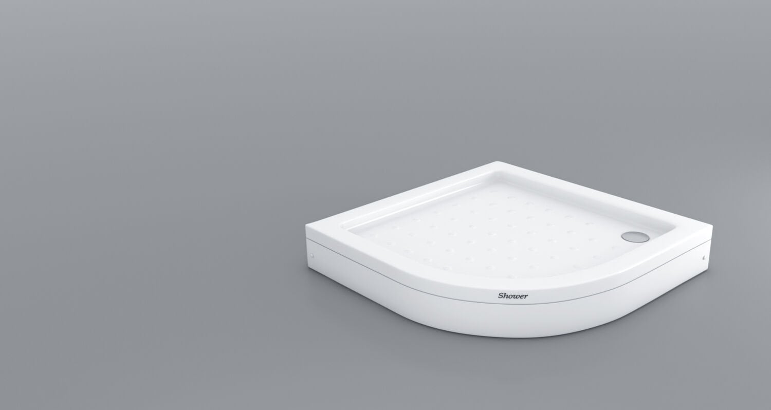 Shower 90x90 Oval Duş Teknesi (Panelli)