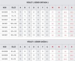 Shower 130x130 Oval Duş Teknesi (Panelli)