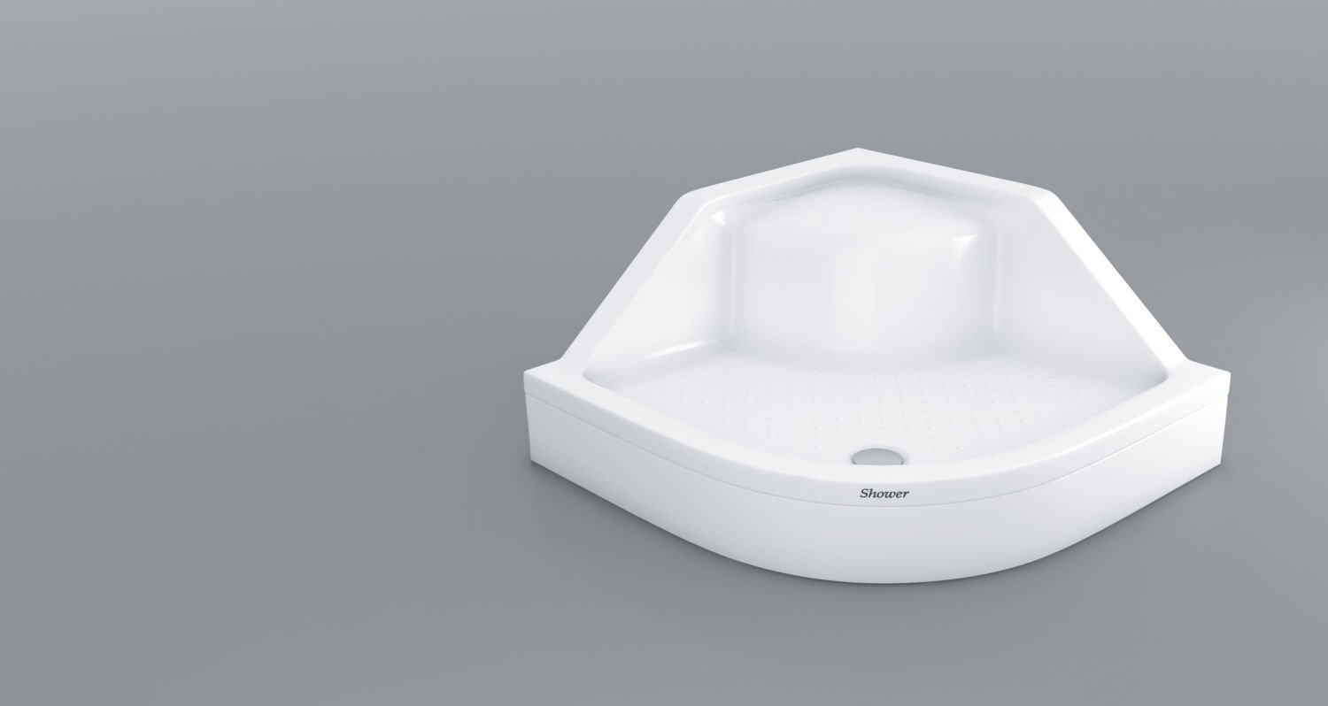 Shower Milet 90X90 Oval Oturmalı Duş Teknesi (Panelli)