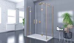 Shower Place 70x200 2 Sabit 2 Açılır Yan Panelli Nokta Menteşeli Kabin