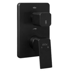 E.C.A. | TIERA ANKASTRE BANYO/DUŞ BATARYASI SIVA ÜSTÜ GRUBU – 2 YOLLU MAT SİYAH