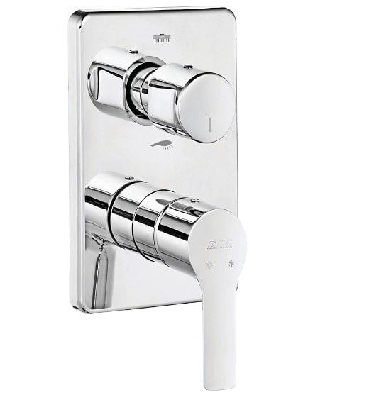 E.C.A. | LUNA ANKASTRE BANYO/DUŞ BATARYASI SIVA ÜSTÜ GRUBU - 2 YOLLU