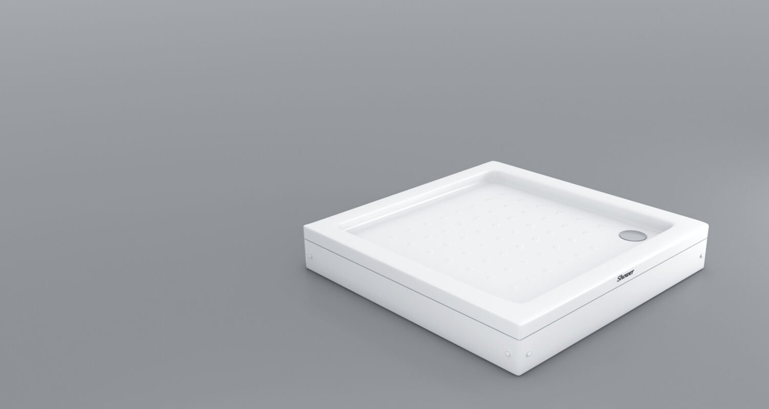 Shower 100X100 Kare Duş Teknesi (Panelli) H:15 cm