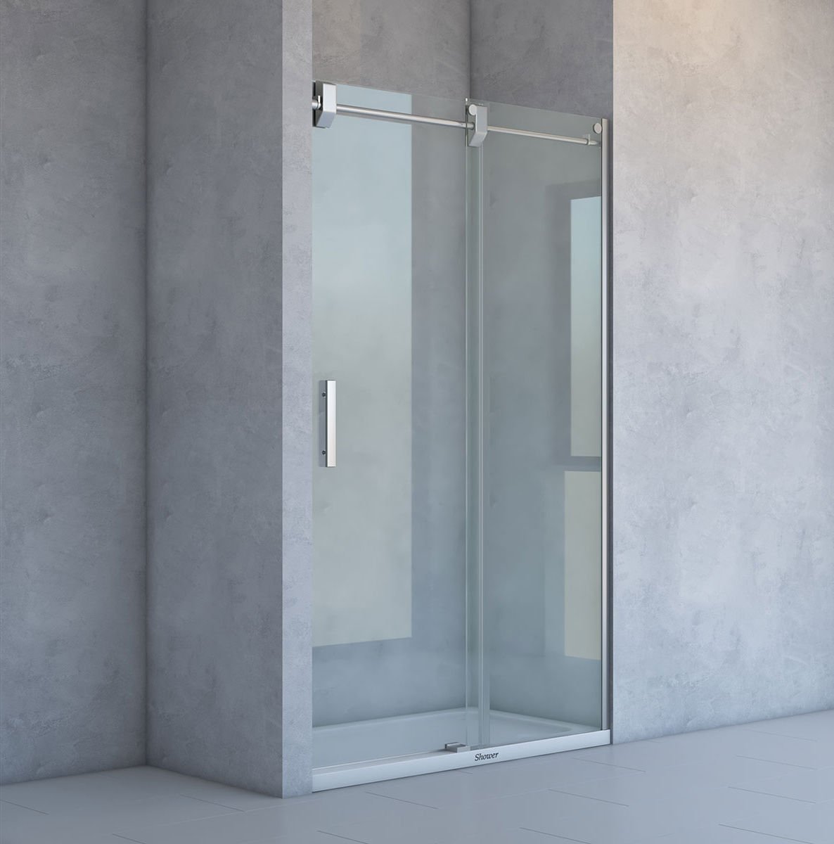 Shower Nova 160 cm 1 Sabit 1 Kayar İki Duvar Arası Tekne Üzeri Duş Kabini