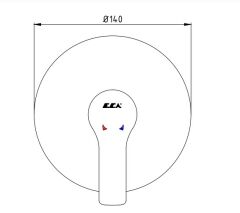 E.C.A. | LUNA ANKASTRE DUŞ BATARYASI SIVA ÜSTÜ GRUBU ALTIN GÖRÜNÜMLÜ