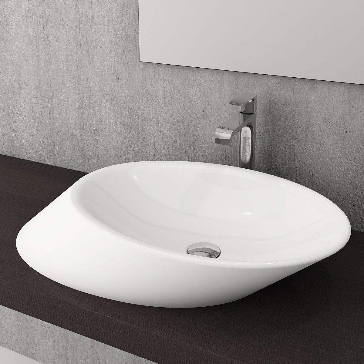 Bocchi | Vessel Çanak Lavabo 70 cm P.Beyaz