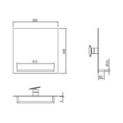 Kale Asistans Hareketli Ayna Paslanmaz Çelik