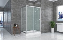 Shower Neptün 80x130 1 Sabit 1 Çalışır Yan Panelli Tekne Üzeri Kabin