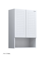 Shower Alder Çamaşır Makinesi Dolabı Beyaz