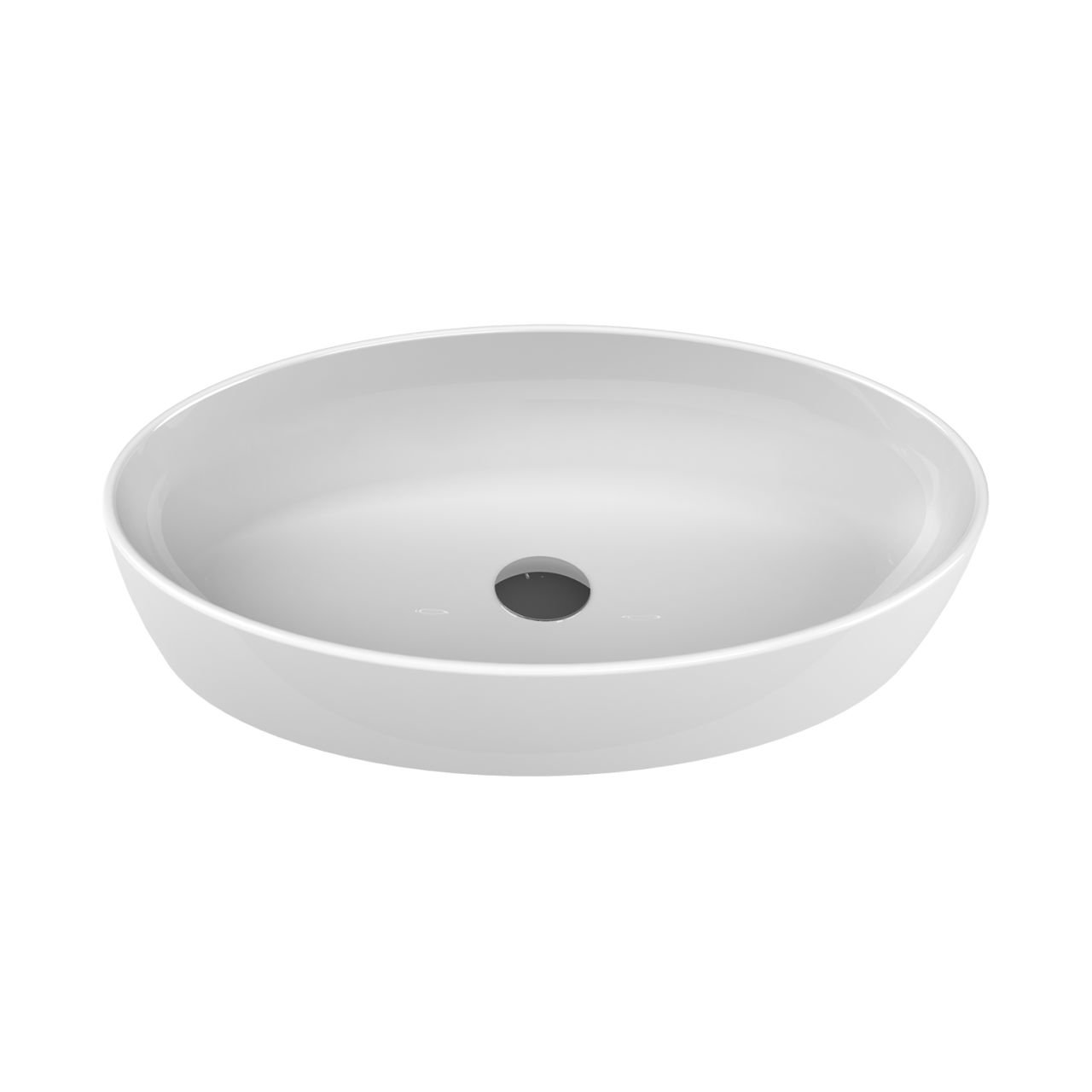 Turkuaz & Cerastyle TURKUAZ | ONE TEZGAH ÜSTÜ LAVABO 67x42 CM