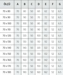 Shower 75x100 Beta Dikdörtgen Duş Teknesi (Panelli)