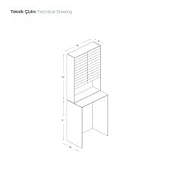 Shower Vesta Çamaşır Makinesi Dolabı Kanyon/Beyaz