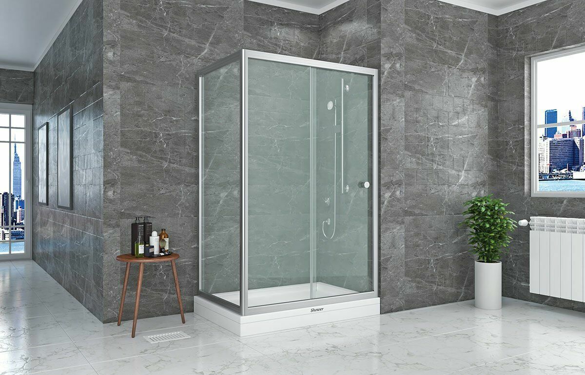 Shower Neptün 90x120 1 Sabit 1 Çalışır Yan Panelli Tekne Üzeri Kabin