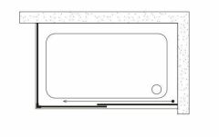 Shower Neptün 90x120 1 Sabit 1 Çalışır Yan Panelli Tekne Üzeri Kabin