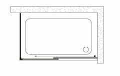 Shower Neptün 90x140 1 Sabit 1 Çalışır Yan Panelli Tekne Üzeri Kabin